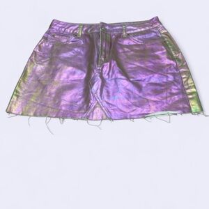 Topshop Iridescent Multicolor Skirt